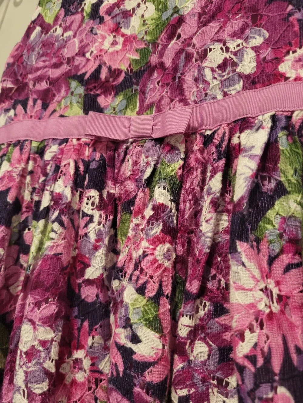 Gymboree Pink and Purple Floral Sleeveless Dress Size 5